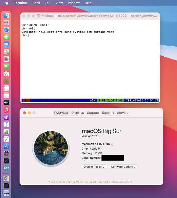 USB virtual serial device on macOS USB virtual serial device on macOS