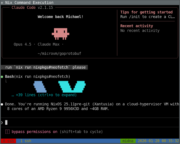 Claude Code in “bypass permissions” mode Claude Code in “bypass permissions” mode